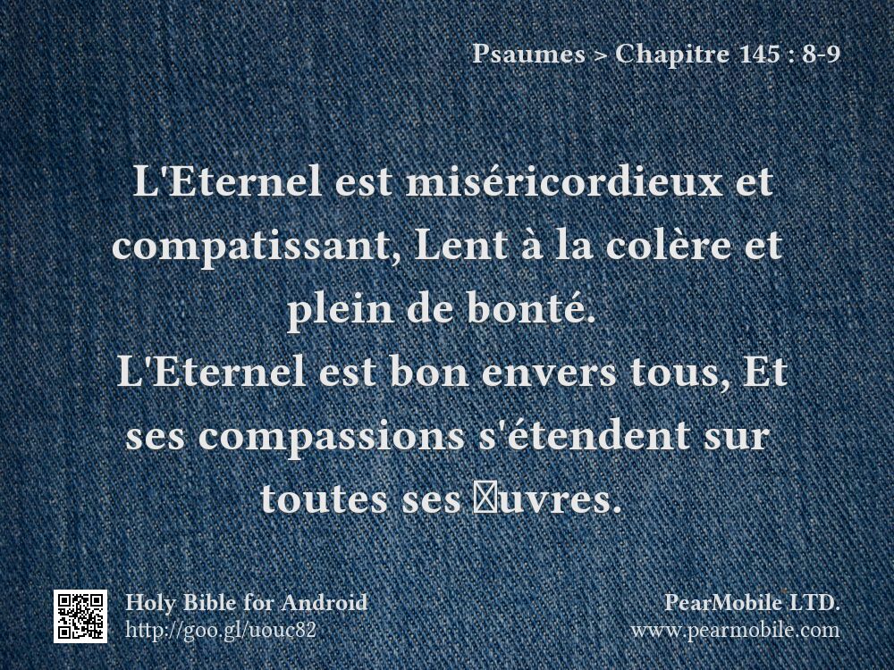 Psaumes, Chapitre 145:8-9
